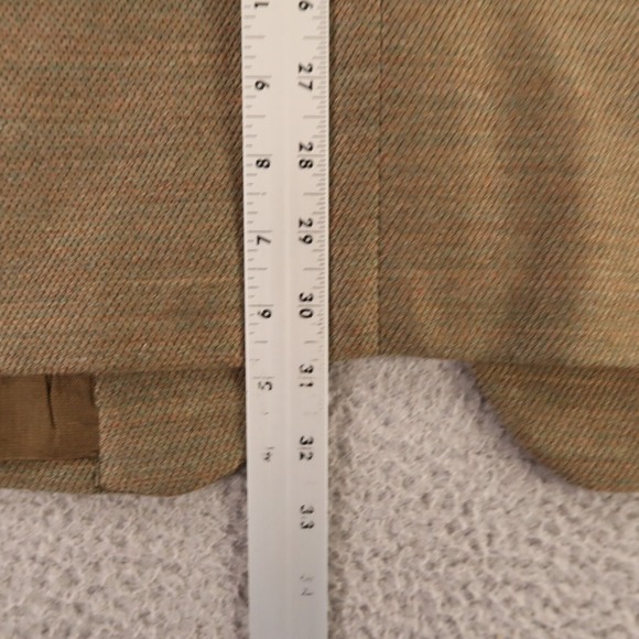 Marled Jacket XL Green Brown Melange Hopsack Patch Pockets Blazer 46S NEW $175 - Picture 11 of 14